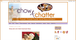 Desktop Screenshot of chowandchatter.com