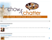 Tablet Screenshot of chowandchatter.com